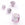 Perlen Einzelhandel Murano-Würfelperle rosa antiksilber 6x6mm (1)