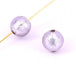 Runde Muranoperle rosa antiksilber 12mm (1)