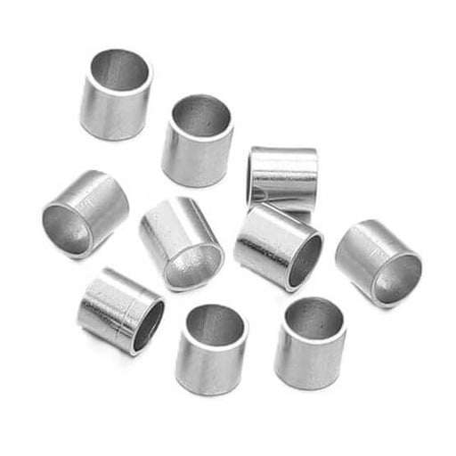 Crimp-Rohrperle – 2 x 2 mm Edelstahl – Loch: 1.5 mm (10)
