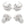 Perlen Einzelhandel Quetschperlen geriffelt versilbertes Messing – 4 x 3 mm (10)
