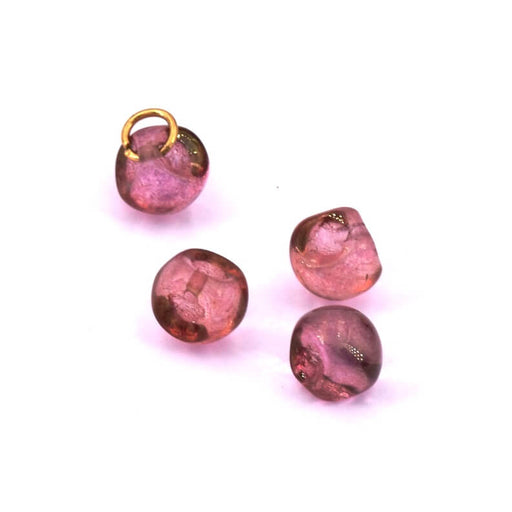 Kaufen Sie Perlen in Deutschland Regenbogen Amethyst Glas Charm Perle 6.5 mm – Loch: 0.5 mm (10)