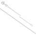 Halskette Kette mit facettierten Perlen und Verschluss Sterling Silber - 1mm - 46cm (1)