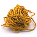 Handgefärbtes Natursidk-Band – Safrangelb 2 mm (1 m)