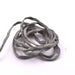 Handgefärbtes Natursidk-Band – Stahlgrau 2 mm (1 m)