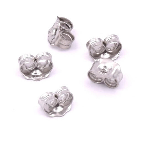 Kaufen Sie Perlen in Deutschland Ohrstecker Drücker 925 Silber rhodiniert 6mm (10)