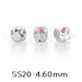 Maxima montierte Chatons Preciosa Silver SS20-4,60 mm Crystal AB (20)