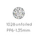 Österreichischer Kristall 1028 Xilon Chaton Kristall ohne Folie PP6-1.35 mm (1440)
