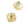 Perlen Einzelhandel Perlenkappen 8 mm goldfarbenes Metall Loch 1.2 mm (2)