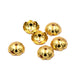 Perlenkappe in Blumenform – goldfarbenes Messing, 8 mm – Bohrung: 1 mm (6)