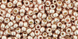 Kaufen Sie Perlen in Deutschland ccPF552 - Toho Beads 11/0 Round Galvanized Sweet Blush Roségold (10g)