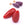 Perlengroßhändler in Deutschland Tropfen-Harzperle Rot 33x16.5mm - Loch: 1.5mm (2)