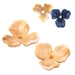 Cremefarbene Harz-Blumenperle 25 mm – Loch: 2 mm (2)