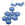 Perlen Einzelhandel Blaue Glasblume 14 mm – Loch: 1.2 mm (12)