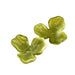 Opake olivgrüne Harzblume 25 mm – Loch: 2 mm (2)