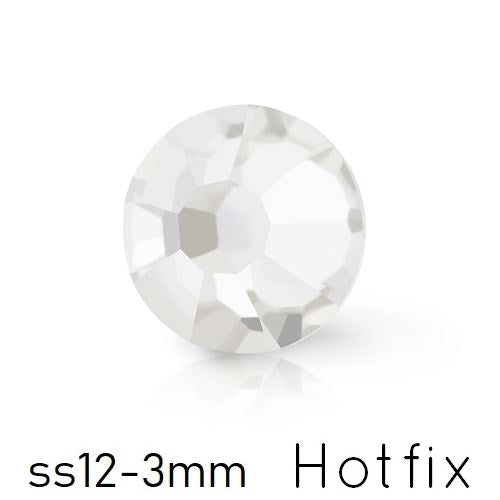 Kaufen Sie Perlen in Deutschland Preciosa Crystal Silver Flare Flatback Hotfix - ss12-3mm (80)