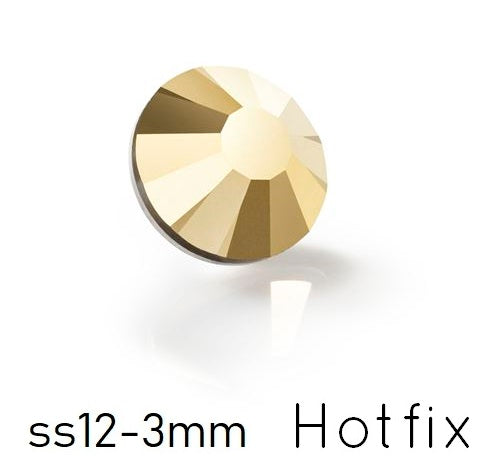 Preciosa Crystal Aurum Flatback Hotfix – ss12-3mm (80)