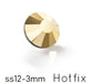 Preciosa Crystal Aurum Flatback Hotfix – ss12-3mm (80)