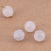 Geschnitzte Perle Kürbis Rosenquarz – 8,5 mm – Loch 1,2 mm (4)