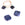 Perlengroßhändler in Deutschland Sodalith facettierte flache quadratische Perle 8x8mm - Loch: 1mm (2)