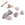 Perlen Einzelhandel Graue Rohdiamant-Nuggetperlen 3-4x2-3mm - Loch: 0,4mm (5)