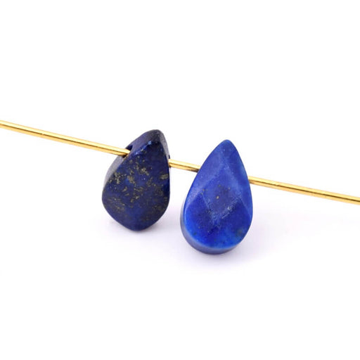 Tropfenanhänger Lapislazuli facettiert – 10 x 6–8 mm (2)