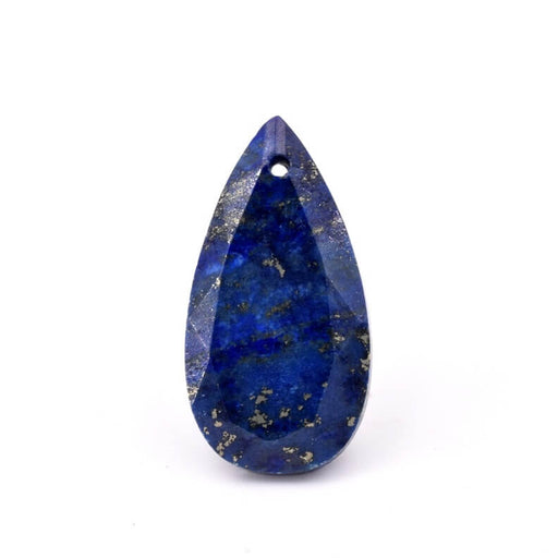 Facettenbesetzter Lapislazuli-Tropfenanhänger – 13 x 25 mm – Loch: 0.8 mm (1)
