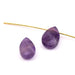 Facettierter Tropfenanhänger aus Amethyst – 11–12 x 9 mm – Loch: 0.8 mm (1)