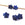 Perlen Einzelhandel Sternperle aus Lapislazuli, 6 x 2 mm – Bohrung: 0,8 mm (5)