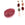 Perlengroßhändler in Deutschland Facettierte ovale Perle aus rot getönter Jade 10x8mm - Loch: 1mm (1)