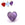 Perlengroßhändler in Deutschland Facettierte Amethyst-Herzperle 8 mm - Loch: 1 mm (1)