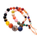 Rundperlen Natur- und Synthetik-Mix geknotet 6.5–12 mm (1 Strang 40 cm)