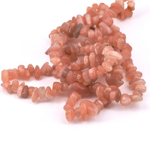 Sonnenstein-Chips, Perlen, 5–8 x 5–8 mm, Loch: 1 mm (1 Strang – 78 cm)