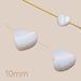 Perlen aus Muschelschalen 10 mm – Loch: 0.8 mm (3 Stück)