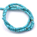 Türkisfarbene Heishi-Perlen 3x2mm - Loch: 0,8mm - Strang 38cm (1)