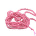 Runde facettierte Perle aus hellrosa Turmalin – 2 mm (1 Strang – 38 cm)