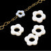 Muschelförmige Perle in Blumenform 15 x 2.5 mm – Loch: 6 mm (4)