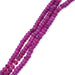 Facettierte Rubin-Rondellperlen – 2.5 x 2 mm – Loch: 0.5 mm (1 Strang – 37 cm)