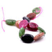 Flache ovale Jadeperle – gemischte Farben 18-13 mm – Loch: 1 mm (10)