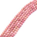 Facettierte Rundperle aus natürlichem Rhodonit – 3.5 mm – 38-cm-Strang (1)