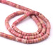 Heishi-Perlen aus natürlichem Rhodonit – 4.5 x 2 mm – Loch: 0.8 mm (1 Strang – 37 cm)
