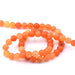 Runde orangefarbene Aventurinperlen 6 mm – 38 cm – 56 Perlen (1 Strang)