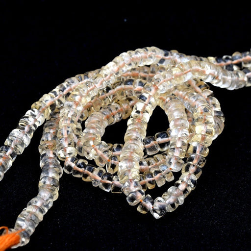 Kaufen Sie Perlen in Deutschland Citrine heishi roundel Perlen 5x2-4mm (1 Strang - 34cm)