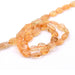 Citrin flache ovale Nugget-Perle – 8 x 6 mm (1 Strang – 32 cm)