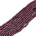 Granat-Heishi-Perle 4 x 1.5–3 mm – Loch: 0.5 mm (1 Strang – 32 cm)