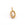 Perlen Einzelhandel Ovaler Charm-Anhänger aus Perlen Kristall Zirkon goldener Stahl 10 x 5 mm (1)