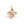 Perlen Einzelhandel Blumenkreuz-Anhänger aus Goldmessing und goldenem Zirkonia – 8 mm – Loch: 1.2 mm (1)