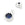 Perlen Einzelhandel Runder Anhänger aus silbernem Messing – blauer Zirkon – 5 mm – Loch: 1 mm (2)