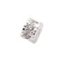 Heishi-Perle und Zirkonia – versilbertes Messing – 4 x 3 mm – Loch: 1 mm (1)