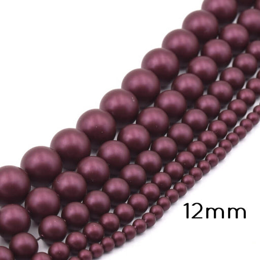 Kaufen Sie Perlen in Deutschland 5810 Österreichische Kristallperlen – Crystal Elderberry Pearl 12 mm (5)