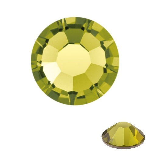Kaufen Sie Perlen in Deutschland Flatback-Kristalle Preciosa Olivine ss12-3mm (80)